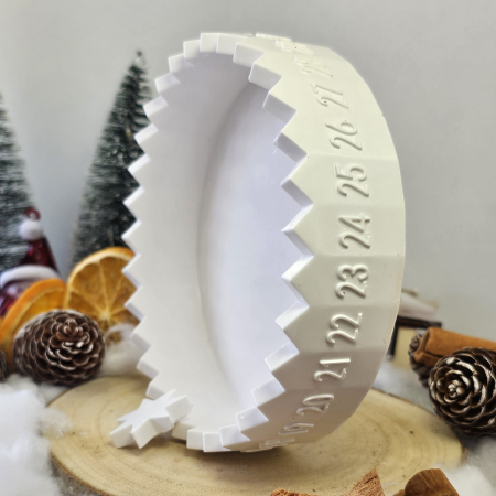Calendar decorativ „Steaua Timpului” – Alb – 235g – Praf ceramic [1]