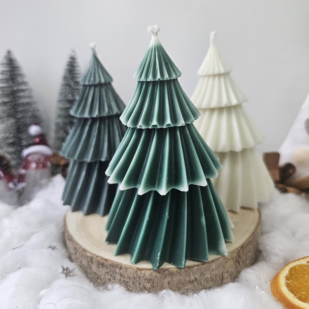 Seturi cadou - „Dansul brăduților” – Set decorativ Crăciun din ceară