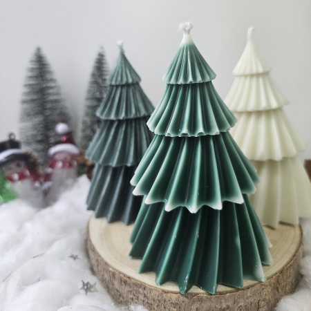 „Dansul brăduților” – Set decorativ Crăciun din ceară [1]