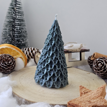 Lumânare decorativă „Sărbătoare în Fitil” – Verde– 55g - Ceara de soia 100% naturala [4]