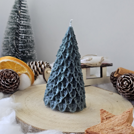 Lumânare decorativă „Sărbătoare în Fitil” – Verde– 55g - Ceara de soia 100% naturala [3]