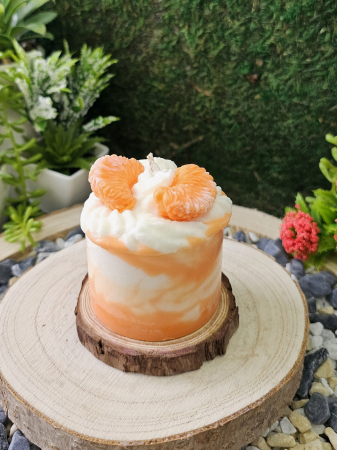 Tentații Parfumate - Lumanare parfumata-Orange Creamy Dream-ceara de soia 100% naturala
