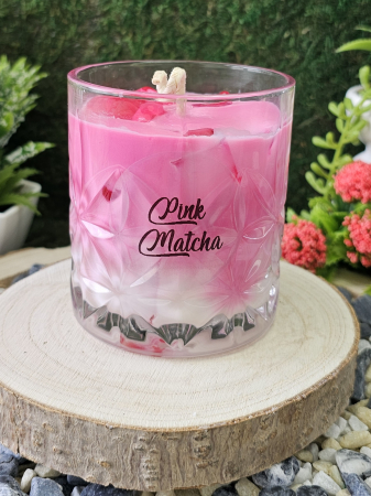 Lumanare parfumata-Pink Matcha-ceara de soia 100% naturala [6]