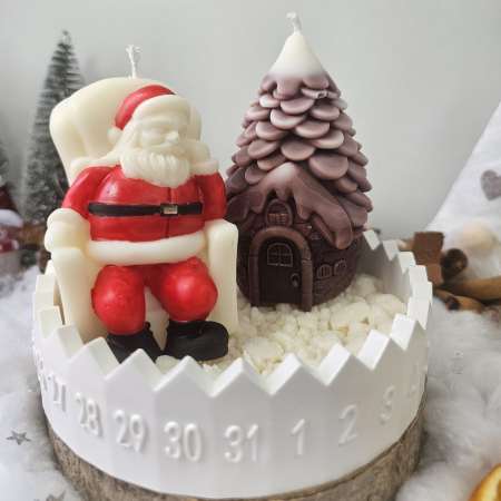 Moșul și căsuța din pădure – decor ceramic numerotat [5]