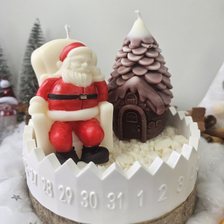 Moșul și căsuța din pădure – decor ceramic numerotat [2]