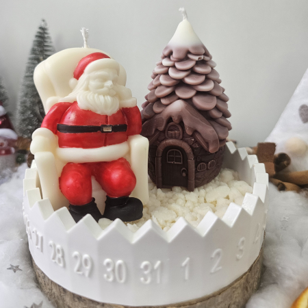 Moșul și căsuța din pădure – decor ceramic numerotat [4]