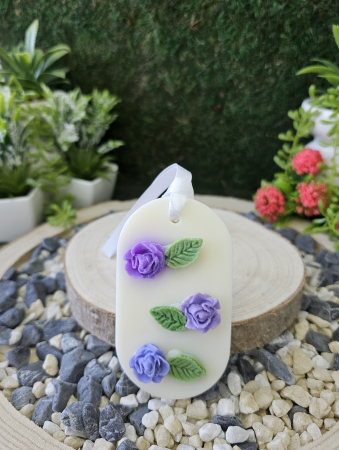 Odorizant Dulap Haine Bloom - Eleganta Florala cu Trandafir Akito & Iasomie –handmade, wax melts, ceara de soia 100% naturala, ceara parfumata-50g [2]