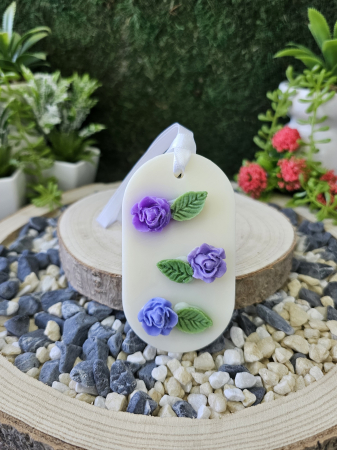 Dulapul Fericit - Odorizant Dulap Haine Bloom - Eleganta Florala cu Trandafir Akito & Iasomie –handmade, wax melts, ceara de soia 100% naturala, ceara parfumata-50g