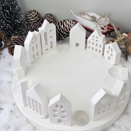 Satul Alb – Piesă decorativă din praf ceramic [2]