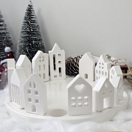 Vase ceramice - Satul Alb – Piesă decorativă din praf ceramic