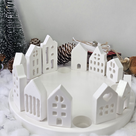 Satul Alb – Piesă decorativă din praf ceramic [3]