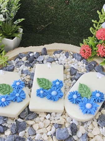 Set 3 Odorizante Dulap Haine Bliss- Aroma Seducatoare de Vanilie Neagra & Mosc –handmade, wax melts, ceara de soia 100% naturala, ceara parfumata-150g [1]