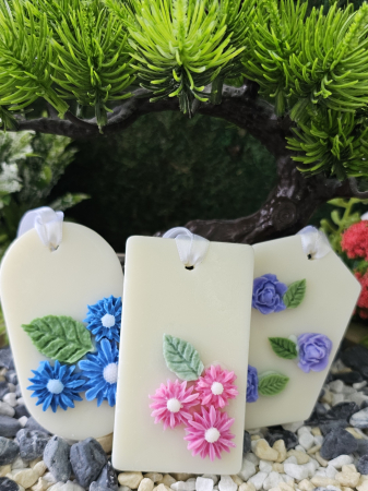 Dulapul Fericit - Set 3 Odorizante Dulap Haine, Dewi Petals, Bloom, Bliss - handmade, wax melts, ceara de soia 100% naturala, ceara parfumata-150g