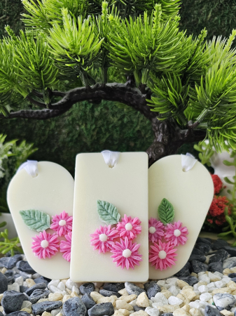 Set 3 Odorizante Dulap Haine Dewi Petals - Esenta Exotica cu Lemn de Santal & Tonka –handmade, wax melts, ceara de soia 100% naturala, ceara parfumata-150g [3]