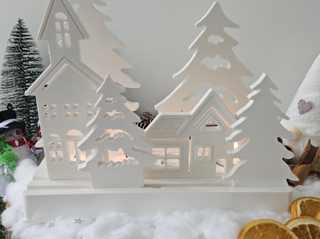 Set decorativ ceramic „Lumină de Crăciun” – 1320g – Cu 4 lumânări parfumate din ceară de soia [8]