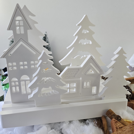 Set decorativ ceramic „Lumină de Crăciun” – 1320g – Cu 4 lumânări parfumate din ceară de soia [2]