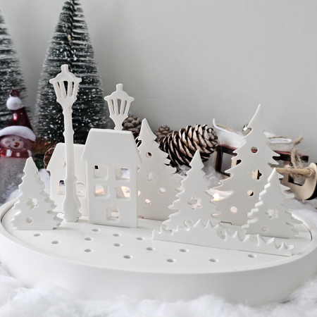 Set decorativ „Satul Alb” – 395g –Praf ceramic [5]