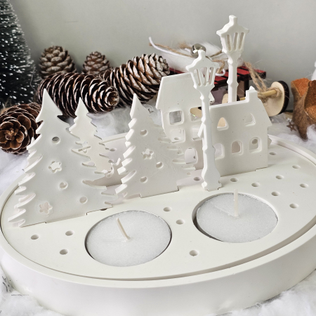 Set decorativ „Satul Alb” – 395g –Praf ceramic [2]