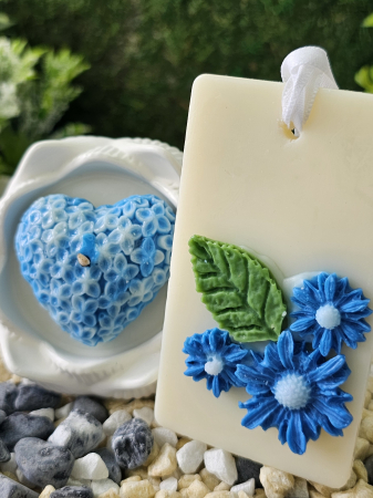 Flacără de Dăruit - Set Lumanare & Odorizant Bliss – Aroma Seducatoare de Vanilie Neagra & Mosc – handmade, wax melts, ceara de soia 100% naturala, ceara parfumata – 100g