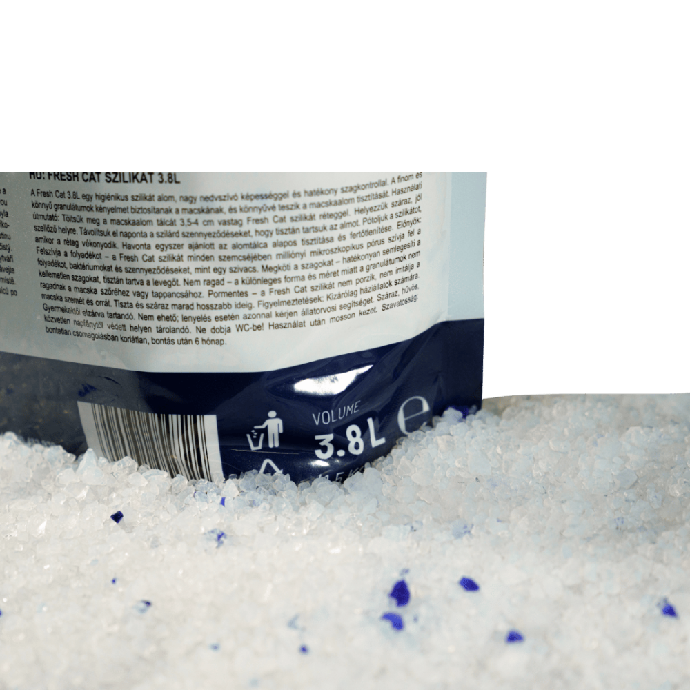 Așternut Nisip pentru Pisici cu Absorbtie Rapida si Control Eficient al Mirosului - FreshCat Silicat 3.8L [4]