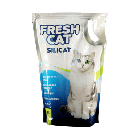 Așternut Nisip pentru Pisici cu Absorbtie Rapida si Control Eficient al Mirosului - FreshCat Silicat 3.8L [0]