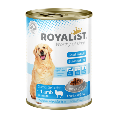 Hrana Umedă - Conserva pentru Caini Royalist cu Miel 400g - Hrana Umeda pentru Caini Adulti