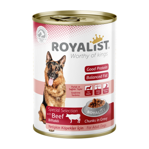 Hrana Umedă - Conserva pentru Caini Royalist cu Vita 400g - Hrana Umeda Savuroasa pentru Caini