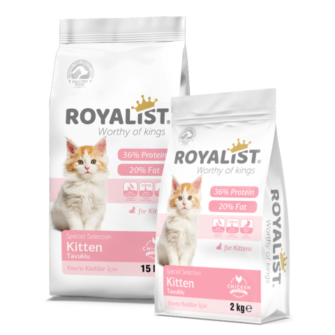 Hrana Uscată - Hrana Uscata pentru Pisici Royalist cu Pui 2Kg - Hrana Completa pentru Pisici Adulte