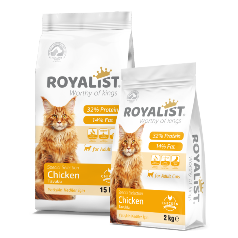 Hrana Uscată - Hrana Uscata pentru Pisici Kitten Royalist cu Pui 2Kg - Hrana pentru Pui de Pisica