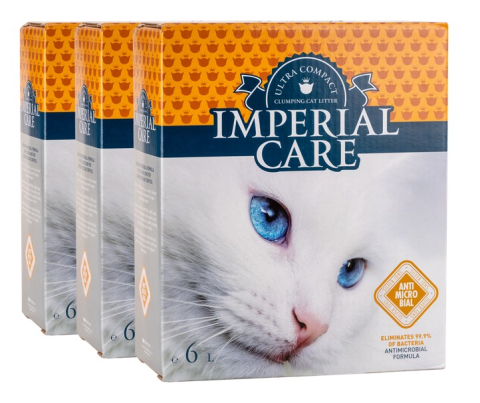 Pisici - Nisip pisici Imperial Care cu ioni de argint - 3x6L