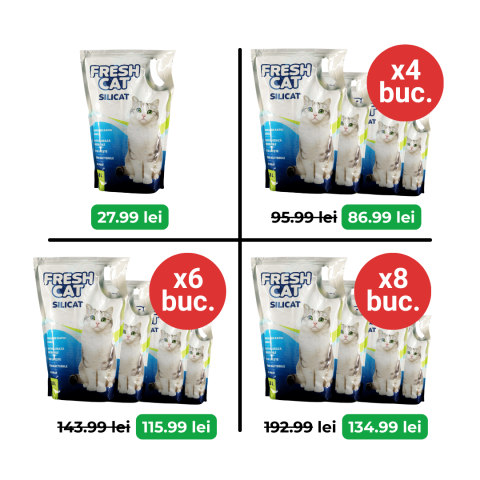 Silicat - NISIP SILICAT PISICA FRESH CAT 3.8L