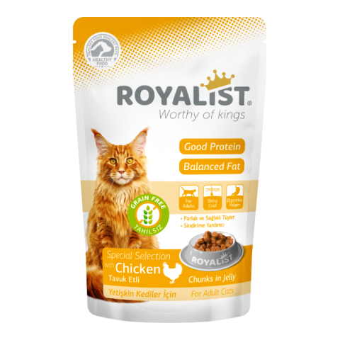 Hrana Umedă - Plic Hrana Umeda Grain Free pentru Pisici Kitten Royalist 85g - Hrana fara Cereale pentru Pui de Pisica
