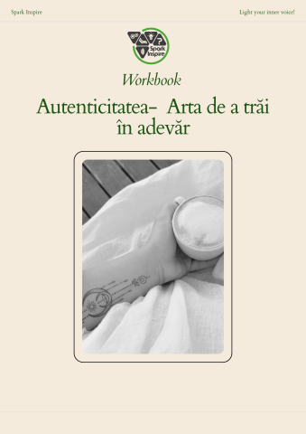 Resurse digitale - Workbook Autenticitatea- Arta de a trăi în adevăr