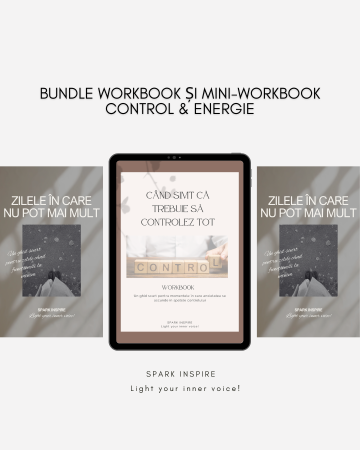 Pachete dezvoltare personală - Pachet promoțional mini-workbook-uri- Control & Energie