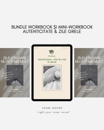 Pachete dezvoltare personală - Pachet promoțional workbook+mini-workbook: Autenticitate & Zile grele