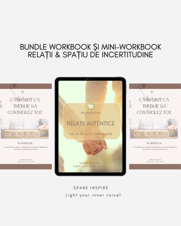 Pachete dezvoltare personală - Pachet promoțional workbook+mini-workbook: Relații & Spațiu în incertitudine