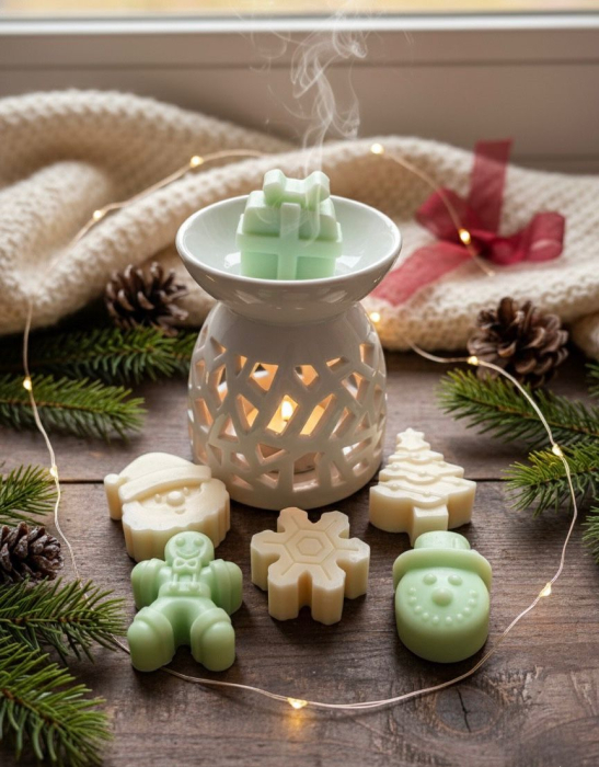 Pachet Difuzor + Ceara Parfumata / Wax Melts Spiced Apple [1]