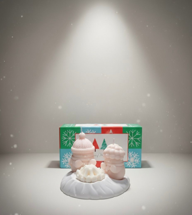 Set decorativ Lumanare Parfumata „Iarnă în Miniatură“ [1]