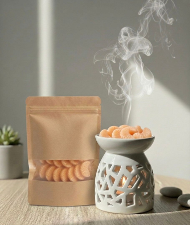 Wax Melts - Pachet Difuzor + Ceara Parfumata / Wax Melts Portocala