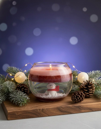 Winter Globe: Magia Globului de Zăpadă Transformată în Lumânare [1]