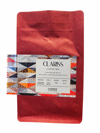 Cafea COSFEE CLARISS 250g cu Lion's Mane, Cordyceps și Ashwagandha [1]