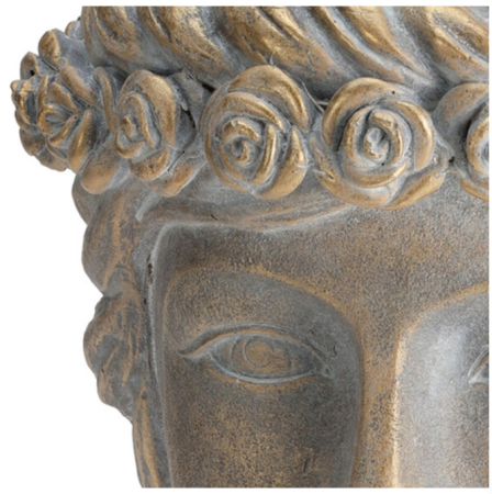 Ghiveci decorativ Greek Azay Design cap ceramic 33 cm [2]