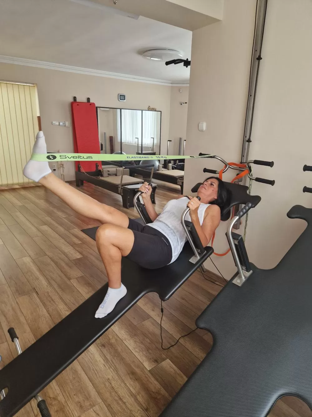 Bancă de elongație SPINE TRAINER SYSTEM 210 cm (cu mâner dublu de susținere) [2]