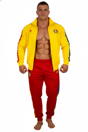 Bluze barbati - Bluza Trening Poliester Masculin Oficial FRCF