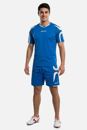 Toate Sporturile - Set Tricou/Short Fotbal Albastru/Alb