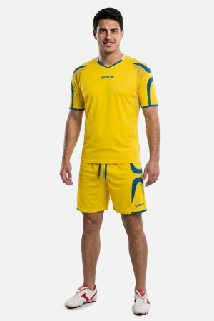 Echipament de joc Fotbal - Set Tricou/Short Fotbal Galben/Albastru
