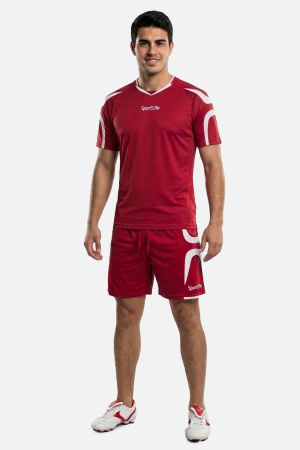 Echipament de joc Fotbal - Set Tricou/Short Fotbal Rosu/Alb