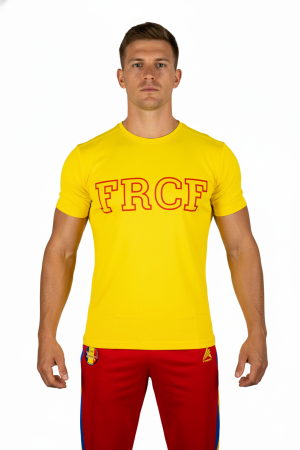 Barbati - Tricou Bumbac Masculin Oficial FRCF Galben