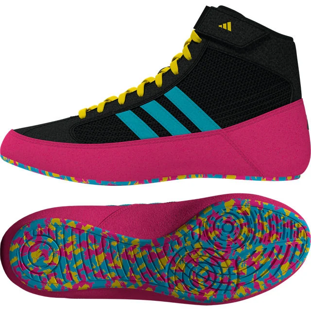 Ghete de lupte Juniori Adidas Negru/Cyan