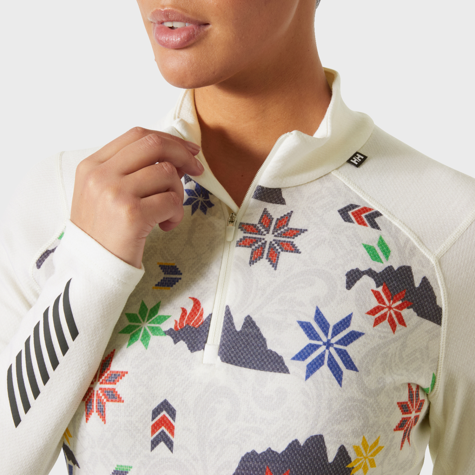 Tricou maneca lunga dama Helly Hansen Lifa Merino Midw Graphic Half-Zip [4]